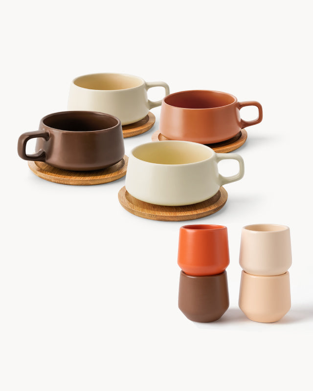 Kaffee-Duo Luxe Set  –  Cappuccino & Espresso