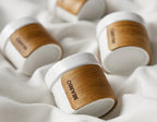 Espressotassen 4er Set mit Holzmanschette 100 ml