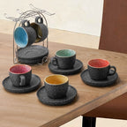 Miamio Espressotassen Las Palmitas 6er Set Keramik 80ml