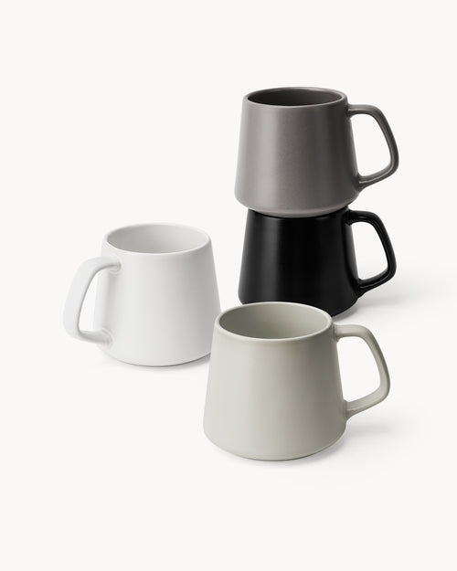 Miamio Kaffeetassen Luxe 4er Set Keramik 420ml