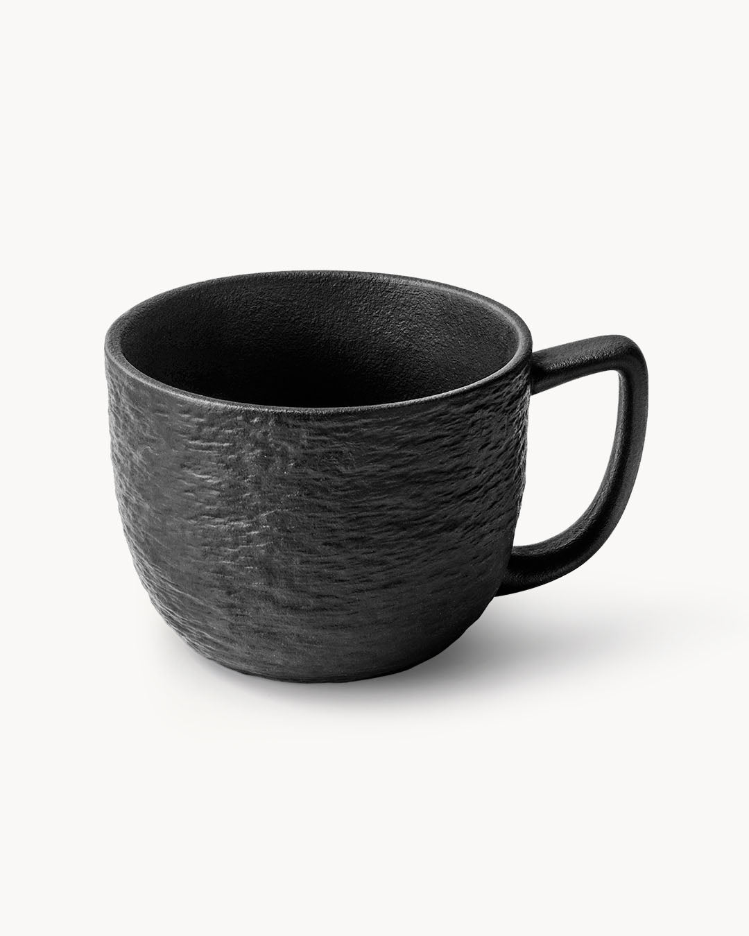 Miamio Kaffeetassen schwarz Oasis 4er Set Keramik 450ml