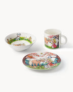 Miamio Kindergeschirr Set 3-teilig: Tasse, Teller & Schussel Keramik
