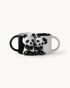 Miamio Parchen Tassen 3D Panda Keramik, Geschenk fur Paare