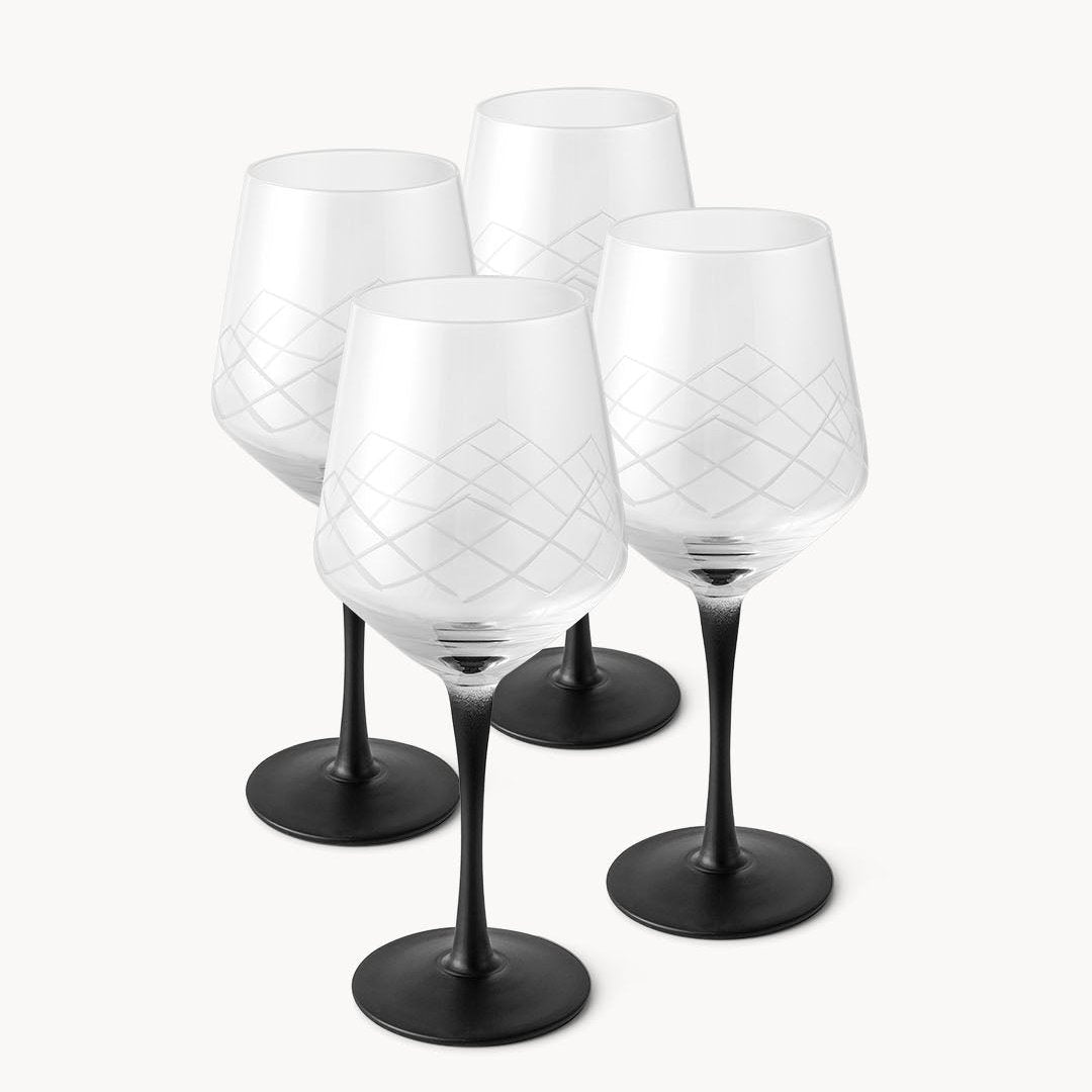 Crystaluna Glas-Set – Für stilvolle Abende mit Rot & Weiß